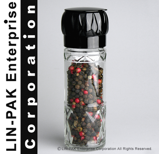 (100ml) No.666 Spice Glass Jar With LPG-DB spice grinder Cap